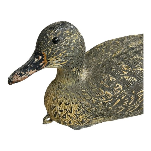 VTG Carry-Lite Sport Plast Duck Decoy Italy Plastic Mallard Hen‎ with Weight - Picture 3 of 14